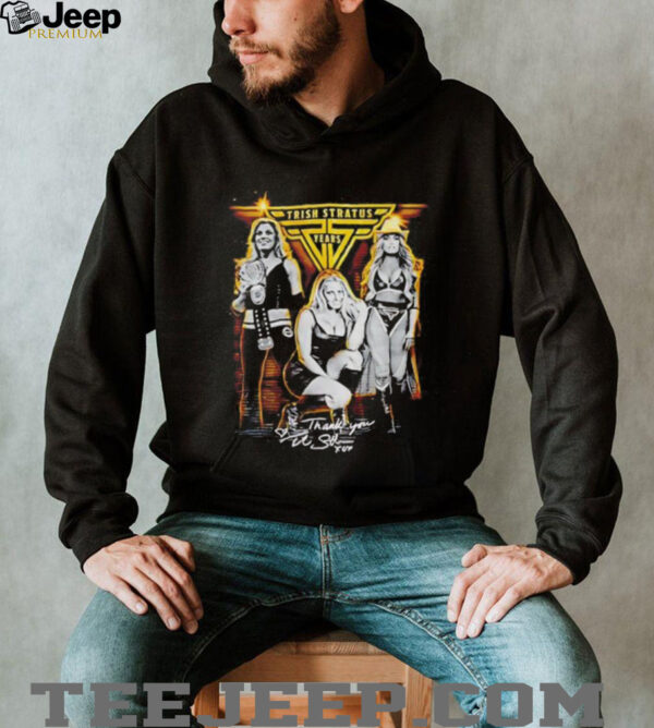 Trish Stratus 25 years thank you signature shirt
