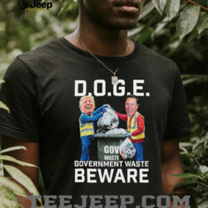 Trump And Elon Musk Doge Government Waste Beware T shirts2