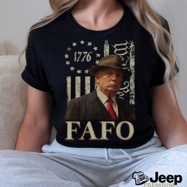 Trump Fafo, Funny Fafo Trump American Flag T Shirt