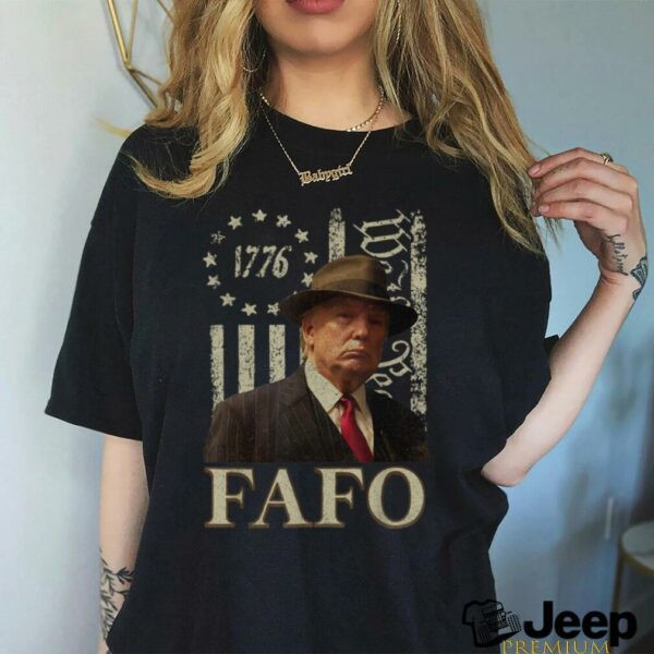 Trump Fafo, Funny Fafo Trump American Flag T Shirt