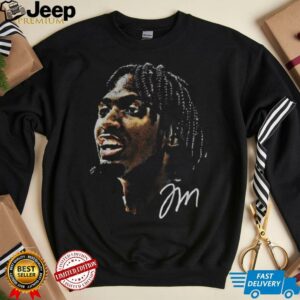 Tyrese Maxey Black NBA Real Big Face Player signature shirt