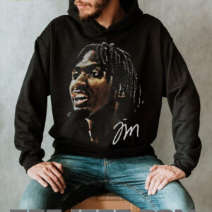 Tyrese Maxey Black NBA Real Big Face Player signature shirt2