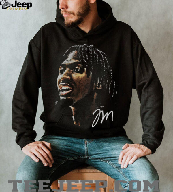 Tyrese Maxey Black NBA Real Big Face Player signature shirt