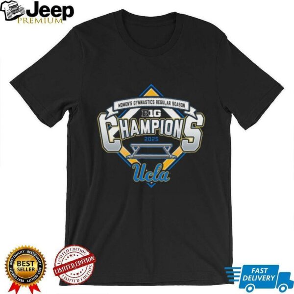 UCLA Bruins 2025 Big Ten Women’s Gymnastics Regular Season Champions Locker Room T Shirt