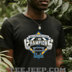 UCLA Bruins 2025 Big Ten Womens Gymnastics Regular Season Champions Locker Room T Shirt4