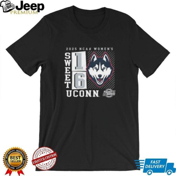 UConn Huskies 2025 NCAA Women’s Basketball Tournament March Madness Sweet 16 No Look Pass shirt