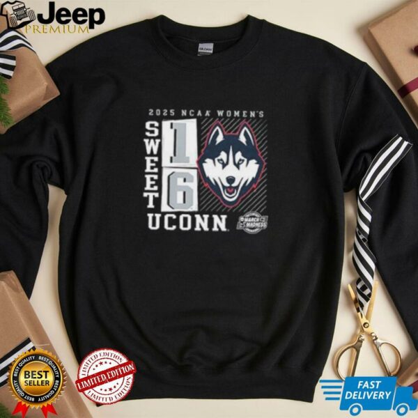 UConn Huskies 2025 NCAA Women’s Basketball Tournament March Madness Sweet 16 No Look Pass shirt
