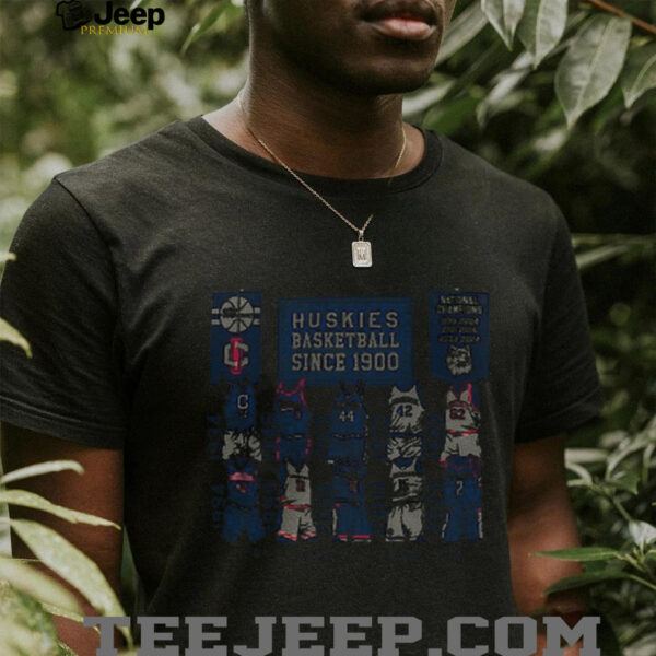 UConn Huskies  Comfort Colors Vault Basketball Uniform History T Shirt