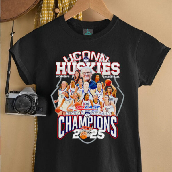 UConn Huskies Women’s Basketball Big East Regular Season Champions 2025 shirt