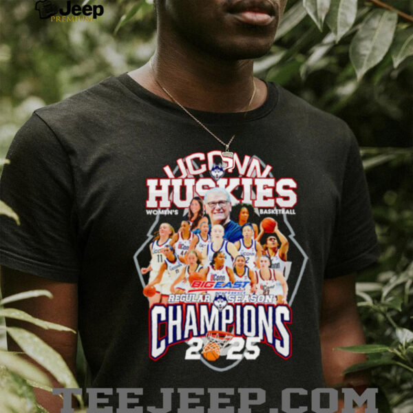 UConn Huskies Women’s Basketball Big East Regular Season Champions 2025 shirt