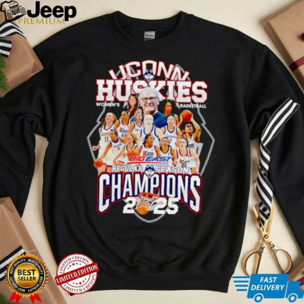 UConn Huskies Women’s Basketball Big East Regular Season Champions 2025 shirt