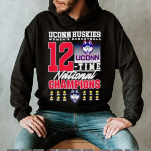 UConn Huskies womens basketball 12 time national champions 1995 2025 shirt2