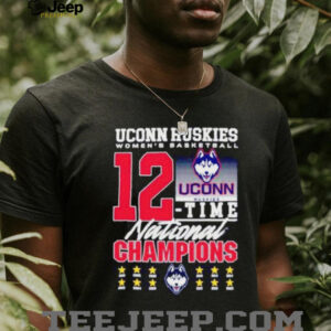 UConn Huskies womens basketball 12 time national champions 1995 2025 shirt3