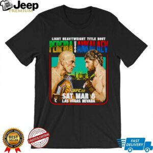 UFC 313 Alex Pereira vs Magomed Ankalaev matchup shirt