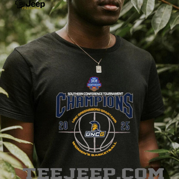 UNC Greensboro Spartans 2025 Southern Conference Women’s Basketball Tournament Champions Shirt
