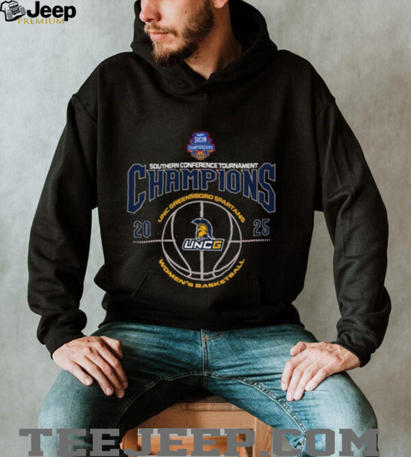 UNC Greensboro Spartans 2025 Southern Conference Women’s Basketball Tournament Champions Shirt