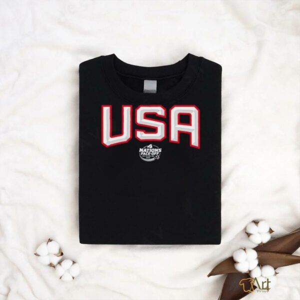 USA 4 Nations Face Off logo shirt