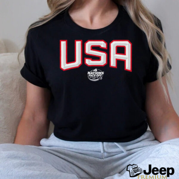 USA 4 Nations Face Off logo shirt
