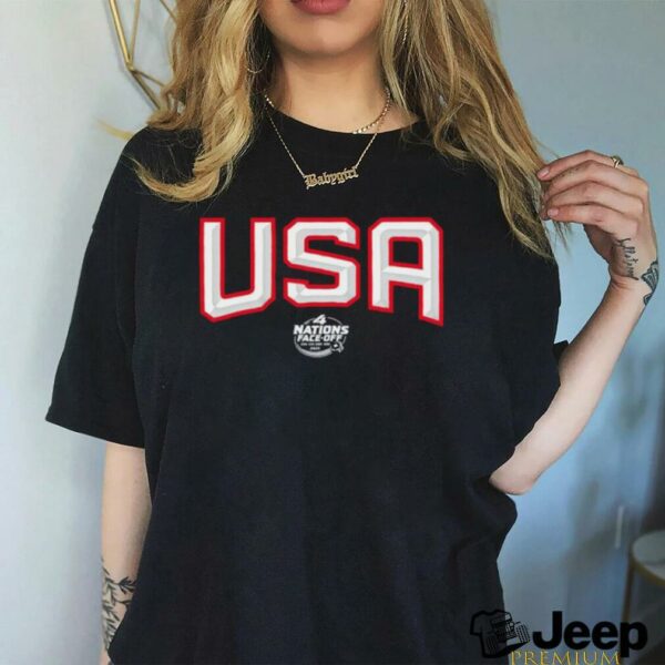 USA 4 Nations Face Off logo shirt