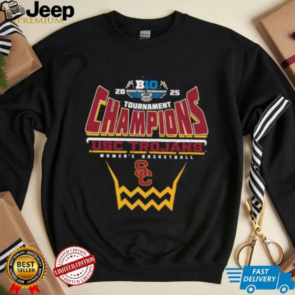 USC Trojans 2025 Big Ten Women’s Basketball Conference Tournament Champions Shirt