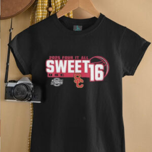 USC Trojans Sweet 16 2025 Womens March Madness Four It All shirt4