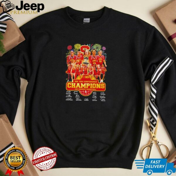 USC Trojans women’s basketball 2025 Big Ten Conference Champions shirt