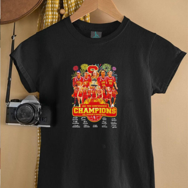USC Trojans women’s basketball 2025 Big Ten Conference Champions shirt