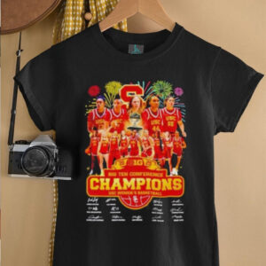 USC Womens Basketball 2025 Big Ten Conference Champions Signatures Unisex T shirt2
