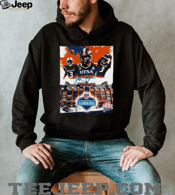 UTSA Roadrunners Runners Zah Frazier Lucas Oil Stadium NFL Scouting Combine Scooter’s Coffee Frisco Bowl Poster T Shirt
