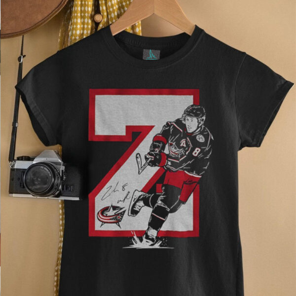 Zach Werenski Z Columbus Blue Jackets Hockey signature shirt