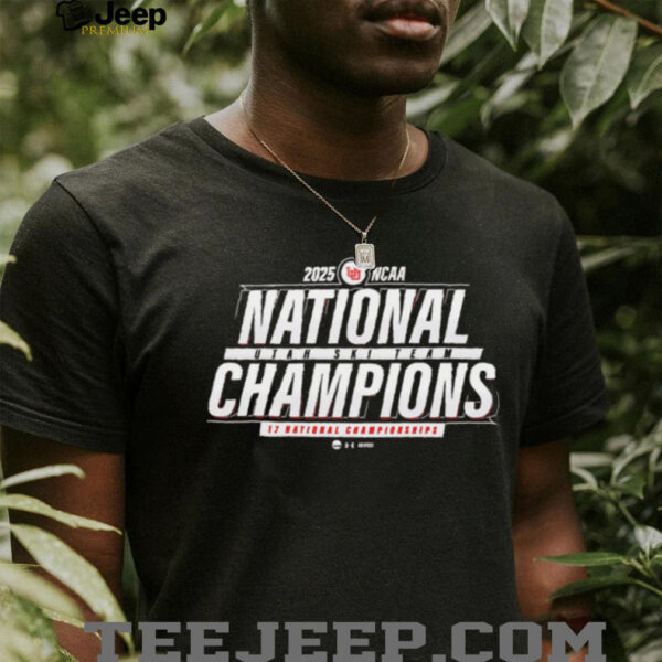 Utah Utes Team Back on Top 17th 2025 NCAA Skiing National Champions T Shirt