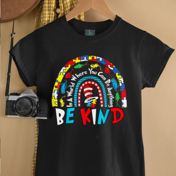 Autism Awareness Why Fit In Doctor Teacher Cat In Hat Cool T Shirt (1)