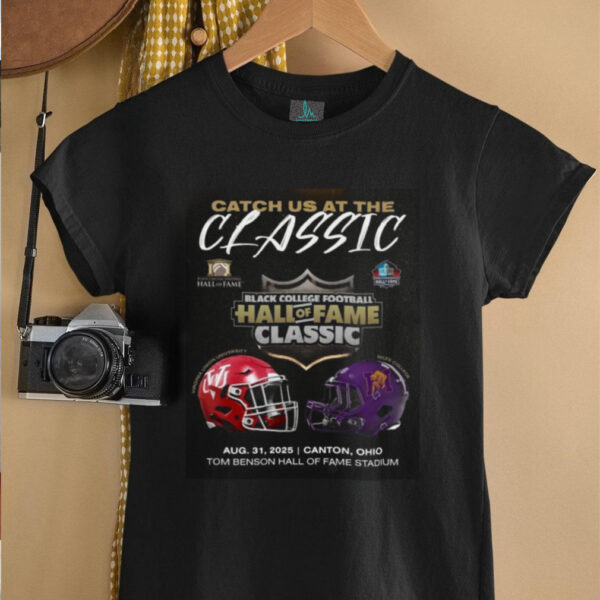 Virginia Union University Vs Miles College Catch Us At The Classic Black College Football Hall Of Fame Classic Aug 31 2025 Canton Ohio Helmet Poster T Shirt