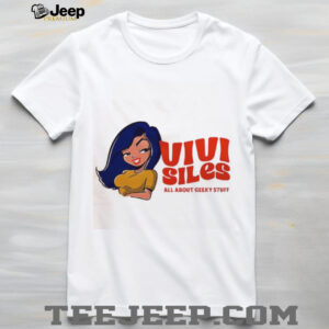 Vivi Siles All About Geeky Stuff girl cartoon shirt2