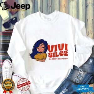 Vivi Siles All About Geeky Stuff girl cartoon shirt3
