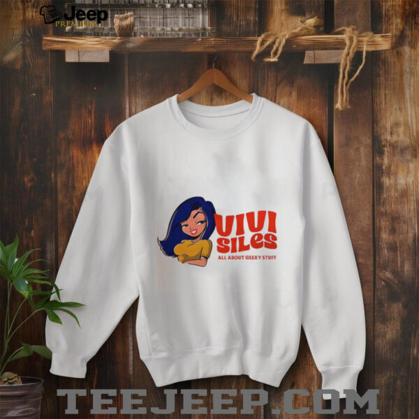 Vivi Siles All About Geeky Stuff girl cartoon shirt
