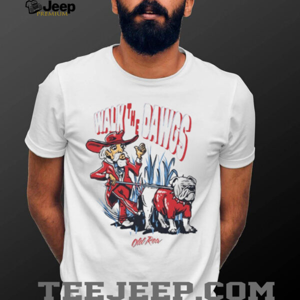 Walk The Dawgs Georgia Bulldogs Vs. Ole Miss Rebels Graphic T shirt