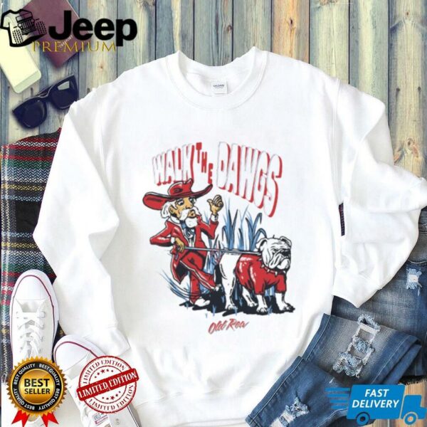 Walk The Dawgs Georgia Bulldogs Vs. Ole Miss Rebels Graphic T shirt