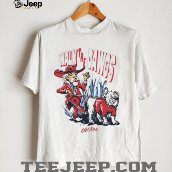 Walk The Dawgs Georgia Bulldogs Vs. Ole Miss Rebels Graphic T shirt
