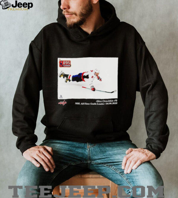 Washington Capitals Alexander Ovechkin NHL All Time Goals Leader Flash Feature shirt