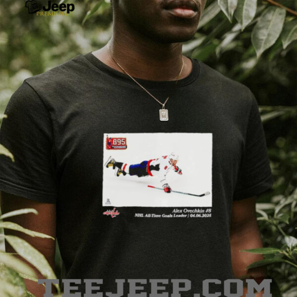 Washington Capitals Alexander Ovechkin NHL All Time Goals Leader Flash Feature shirt