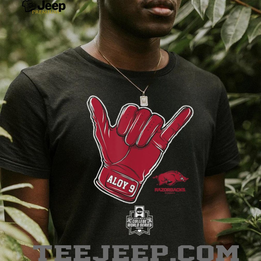 Wehiwa Aloy   CWS Shaka   Arkansas Baseball   NCAA T Shirt Wehiwa Aloy   CWS Shaka   Arkansas Baseball   NCAA T Shirt