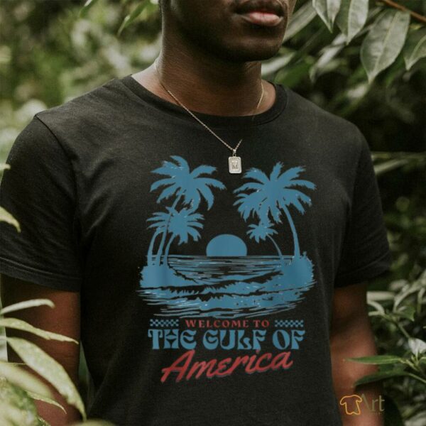 Welcome To America’s Gulf Beach Retro Gulf Of USA America T Shirt