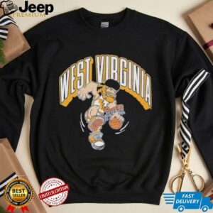 West Virginia Mountaineers Dunking Mascot T shirts