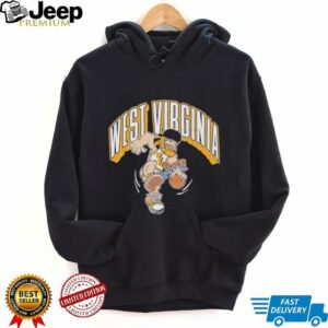 West Virginia Mountaineers Dunking Mascot T shirts3