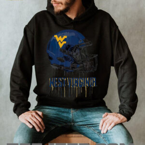 West Virginia Mountaineers Youth Heather Dripping Football T Shirt