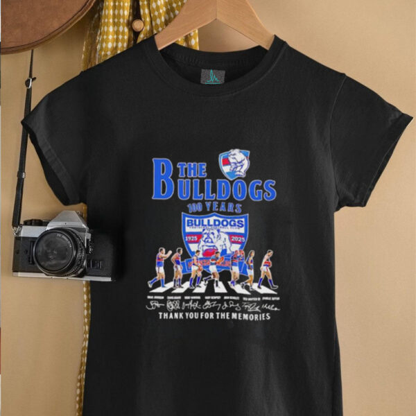 Western Bulldogs 100 years 1925 2025 thank you for the memories shirt