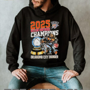 Western Conference Champions Oklahoma City Thunder NBA 2025 shirt