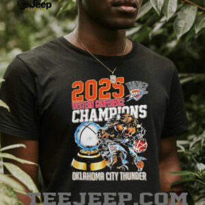 Western Conference Champions Oklahoma City Thunder NBA 2025 shirt