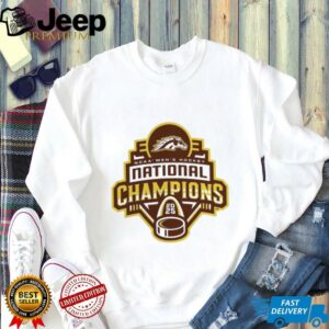 Western Michigan Broncos 2025 NCAA Frozen Four Men’s Ice Hockey National Champions Logo T Shirts